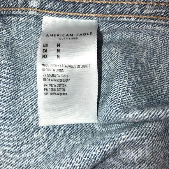 American Eagle Denim Jean Jacket Medium - Picture 6 of 9